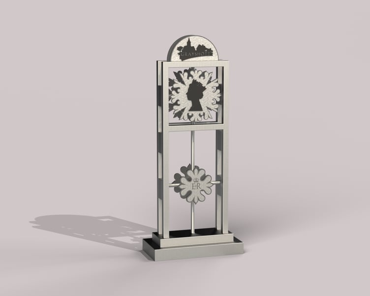 Grayshott Pottery's render for Queen memorial