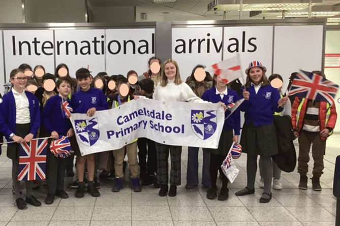 Camelsdale school welcomes Spanish exchange students