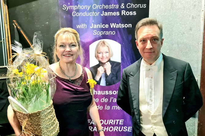 Janice Watson and James Ross, Haslemere Musical Society concert, Haslemere Hall, March 2nd 2024.