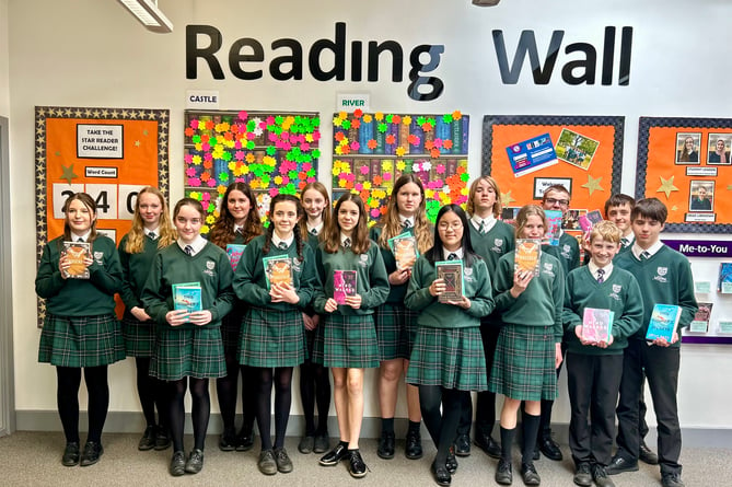 These Year 9 students from Weydon are among the judges of this year's Weydon Multi-Academy Trust Book Award