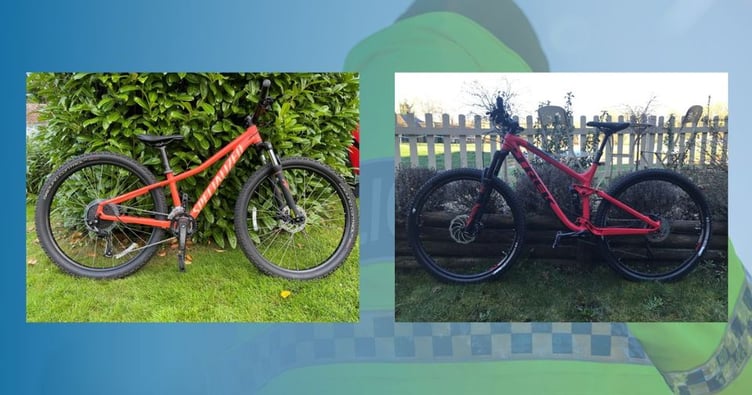 Pictures of the two bikes stolen from Haslemere
