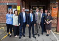 Prime Minister Rishi Sunak visits Woking Community Hospital