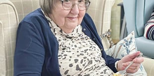 Art-loving care home resident has an ink-incredible birthday