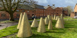 Where have they cone? Controversial art removed from central Farnham