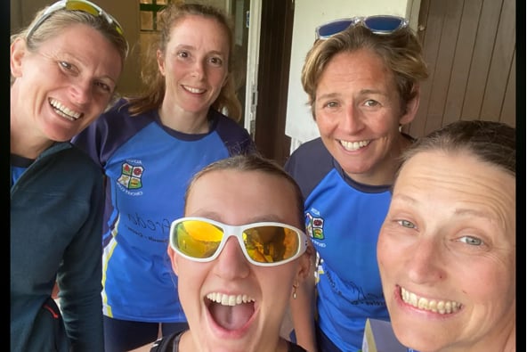 Alton's women's team were all smiles