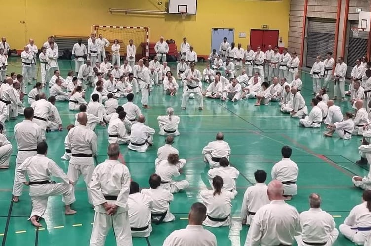 Grandmaster Otsuka III teaching the attendees