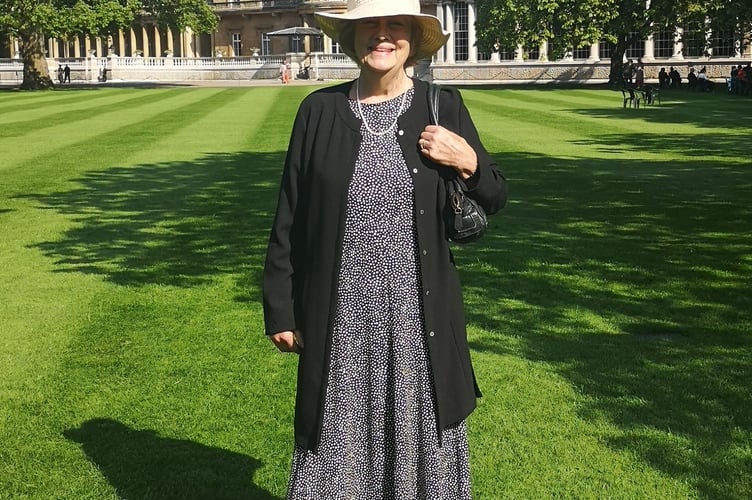 Pauline at the garden party 