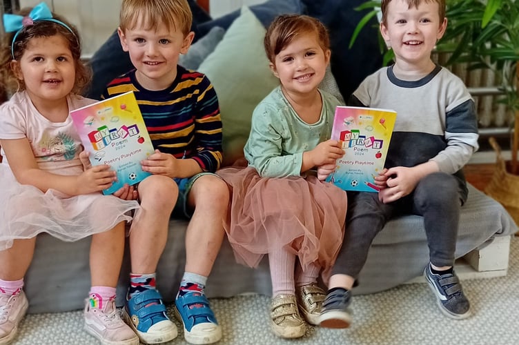 The children were very excited to get their poems published