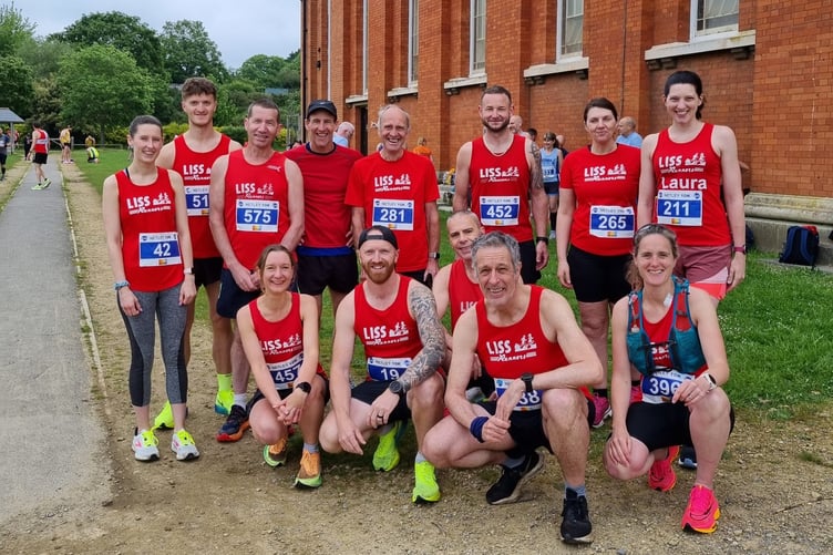 The Liss Runners Netley 10km team
