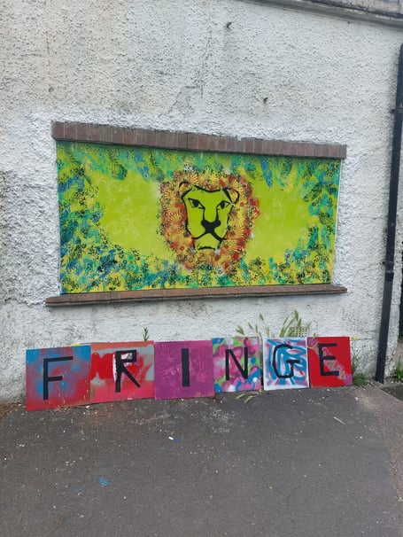 Children combined their talents to create Fringe inspired mural 