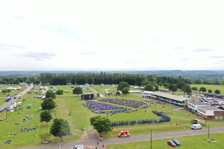 Thousands of Scouts and Guides descend on Ardingly in West Sussex for the 40th Scoutabout