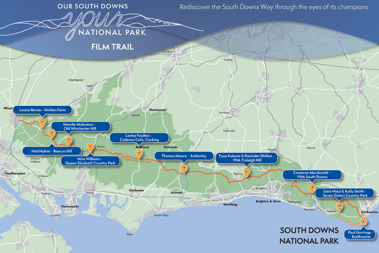South Down National Park - Your National Park Map Trail
