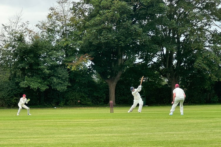 Petersfield batter Jake Hastie hits out