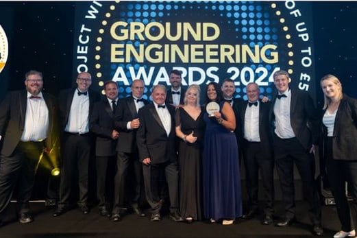 Surrey County Council recognised at the Ground Engineering Awards for innovative highways works on the A323.
