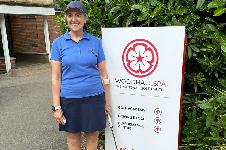Petersfield Golf Club member Sarah Gibson at Woodhall Spa