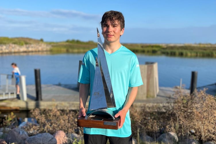 Frensham Pond sailor Will Stratton-Brown won the RS Tera World Sailing Championship