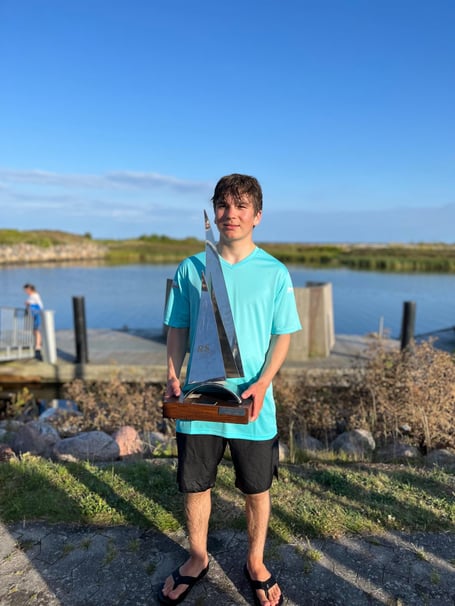 Frensham Pond sailor Will Stratton-Brown won the RS Tera World Sailing Championship