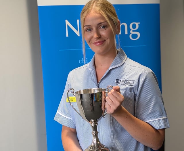 Student nurse from Farnham recognised with a special award