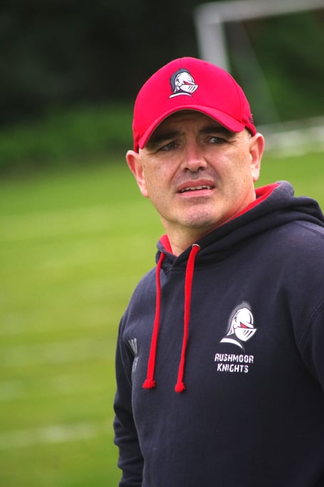 Rushmoor Knights head coach Paul Wakeford (Photo: Mark Sandom)
