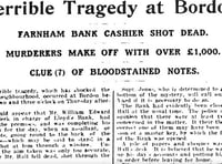Peeps into the Past: Black day in Bordon as cashier killed in robbery
