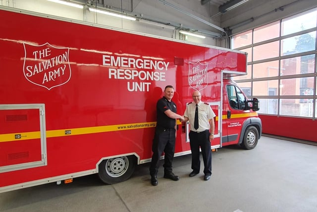 Salvation Army’s emergency support vehicle gets first call out