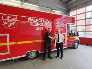 Salvation Army’s emergency support vehicle gets first call out