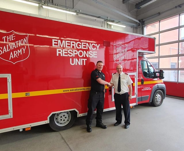 Salvation Army’s emergency support vehicle gets first call out