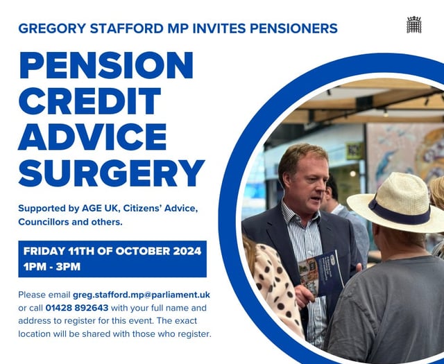 MP's special surgery for pensioners on credit advice