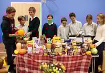 Highfield and Brookham students deliver harvest bounty to those in need