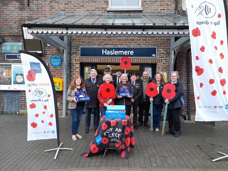 Haslemere volunteers set to top last tear's £41,570 Poppy Appeal
