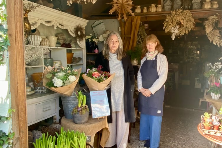 Blacksmith's Daughter owner Kristina Cousen, left, with employee Abigail Brocks