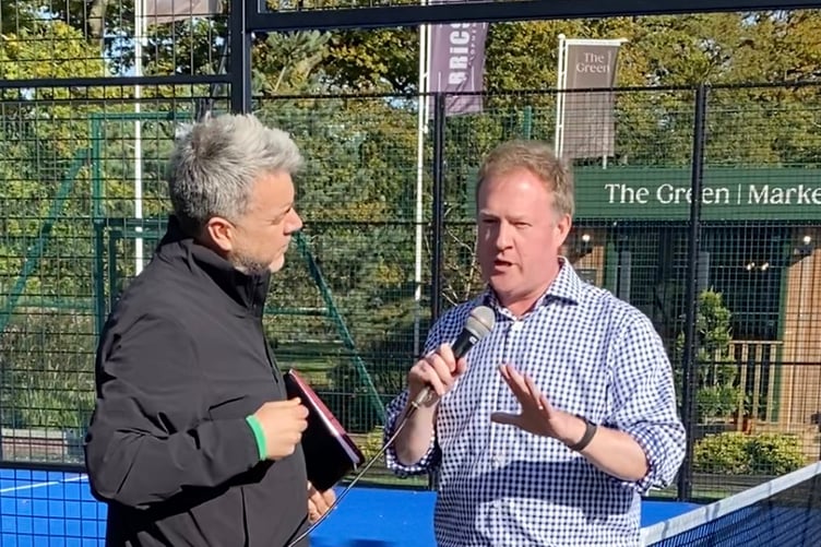 Greg Stafford Star Padel Launch Bordon
