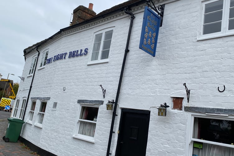 The Eight Bells pub in Alton was named as among the top six in the country by epic pub crawler Rob Cocker.