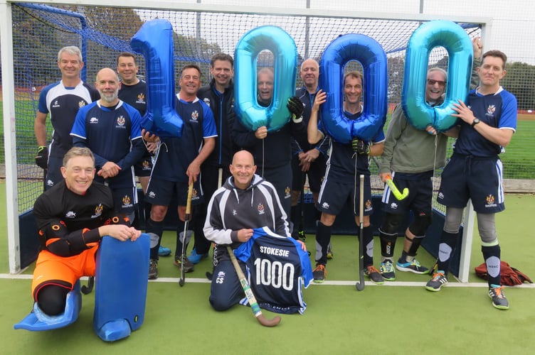 Chris Stokes has played 1,000 games for Haslemere Hockey Club