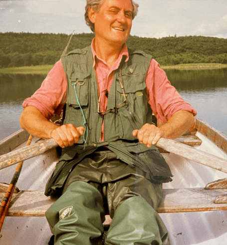 Dr Alfred Thomas out in the countryside he loved