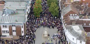 Record turnout for Petersfield's Remembrance Sunday service