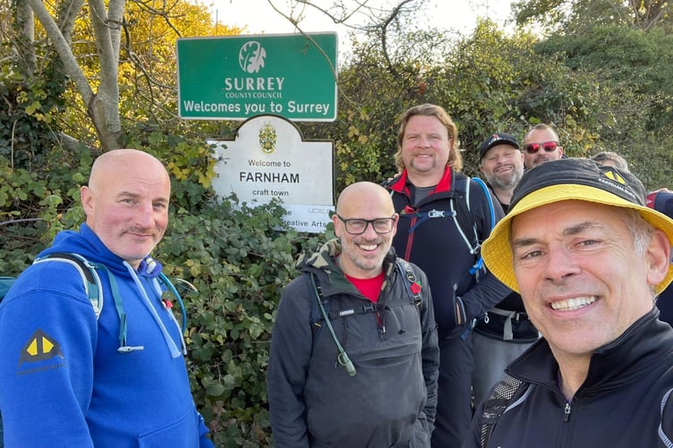 Fifty Farnham Rugby Club members will walk from Twickenham Stadium to Farnham's clubhouse to raise funds for Movember