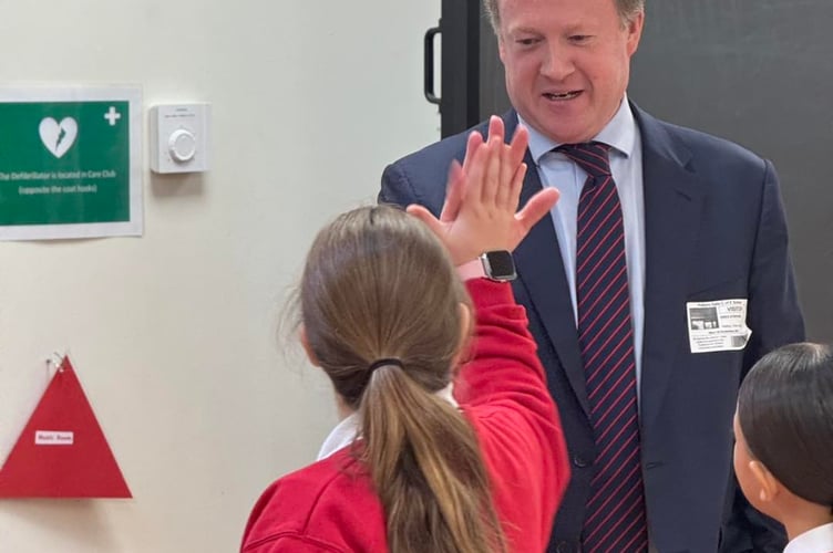 Greg Stafford MP Potters Gate School Farnham