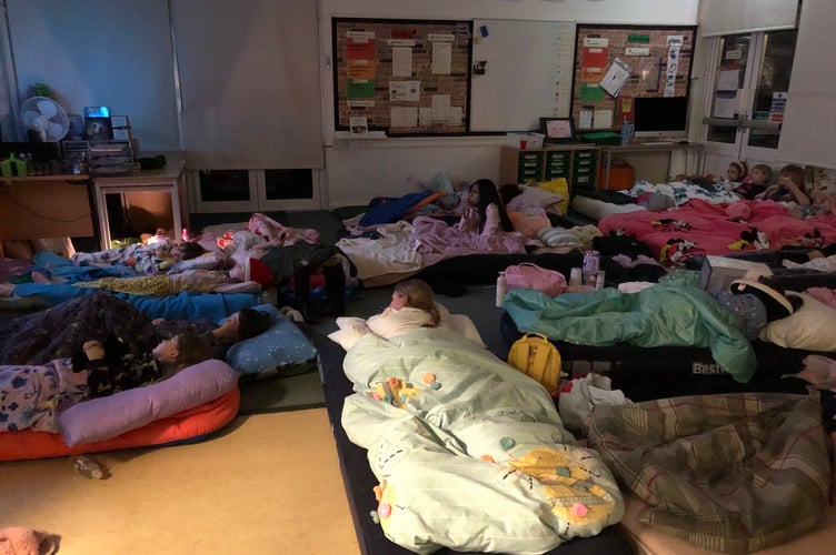 Fernhurst Primary School's super-sized sleepover