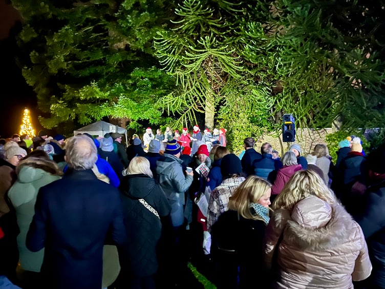 A large crowd gathered at Haslemere museum for the annual carol service