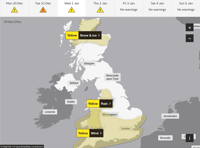 Met Office issues New Year's weather warning for Surrey and Hampshire
