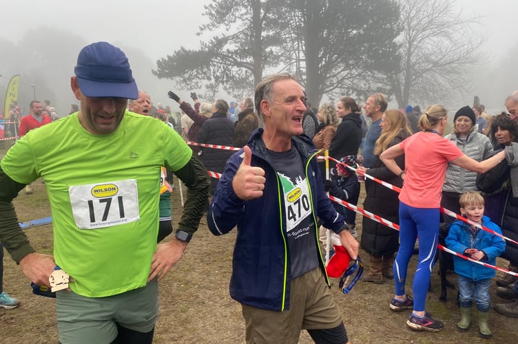 Participants run off their Christmas turkey for charity boxing day run
