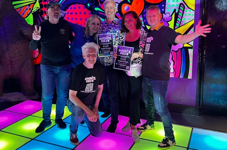 The Boogie Days team hits the dancefloor