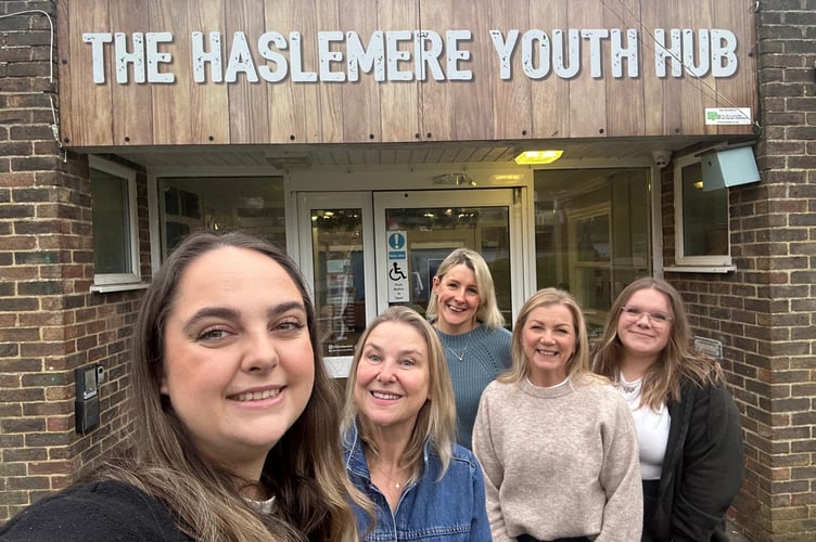 Youth Hub team from left to right: Deeza Harris, Nadeana Simpson, Karen Garland, Carol and Chloe Adam