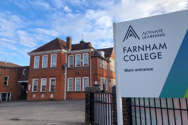 Front of Farnham College