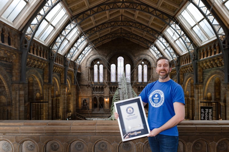 Ben Melham who now holds the Guinness World Record for the most museums visited in 24 hours, visiting 42 in one day. Release date January 28 2025. A dad has bagged a world record after visiting an incredible 42 museums across London in just one day - using a kick scooter. Ben Melham, 42, now holds the Guinness World Record for the most museums visited in 24 hours - after being challenged by his children.  The dad-of-two, from London, smashed the previous record of 33 set by Sujoy Kumar Mitra and Swaroop Dawrani in India. Ben says that breaking the record took a lot of planning as he had to meticulously map out his route - considering opening hours, travel times and the record guidelines. He travelled between locations using a kick scooter to speed up his journeys. Ben bgean his attempt at 9:03am on October 25 last year, at the Museum of the Royal Pharmaceutical Society.
