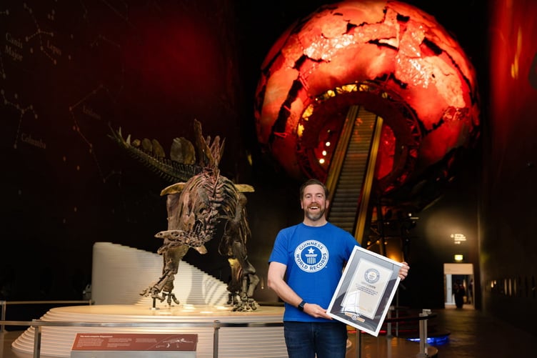 Ben Melham who now holds the Guinness World Record for the most museums visited in 24 hours, visiting 42 in one day. Release date January 28 2025. A dad has bagged a world record after visiting an incredible 42 museums across London in just one day - using a kick scooter. Ben Melham, 42, now holds the Guinness World Record for the most museums visited in 24 hours - after being challenged by his children.  The dad-of-two, from London, smashed the previous record of 33 set by Sujoy Kumar Mitra and Swaroop Dawrani in India. Ben says that breaking the record took a lot of planning as he had to meticulously map out his route - considering opening hours, travel times and the record guidelines. He travelled between locations using a kick scooter to speed up his journeys. Ben bgean his attempt at 9:03am on October 25 last year, at the Museum of the Royal Pharmaceutical Society.