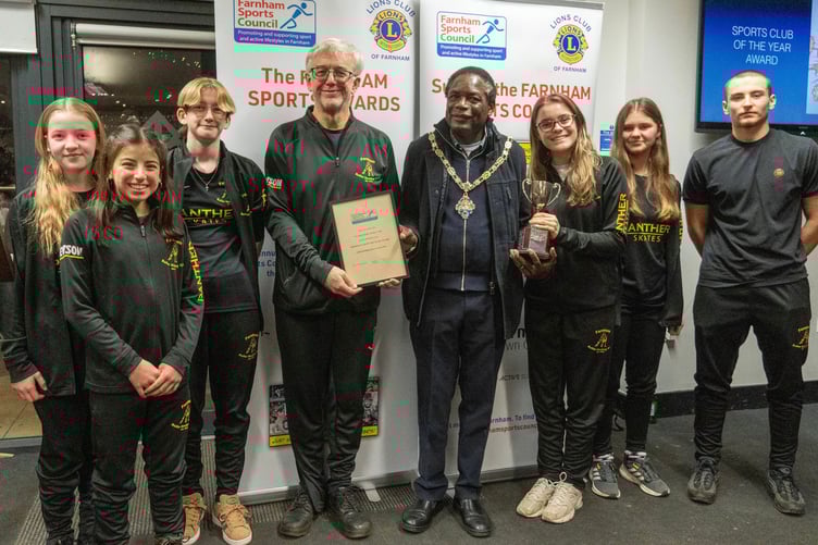 Farnham Roller Hockey Club won the Sports Club of the Year award