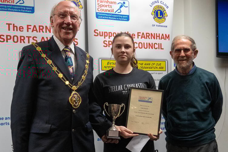 Emily Kennedy won the Young Volunteer of the Year award