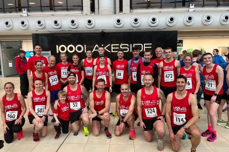 Liss Runners at the Victory five-mile race